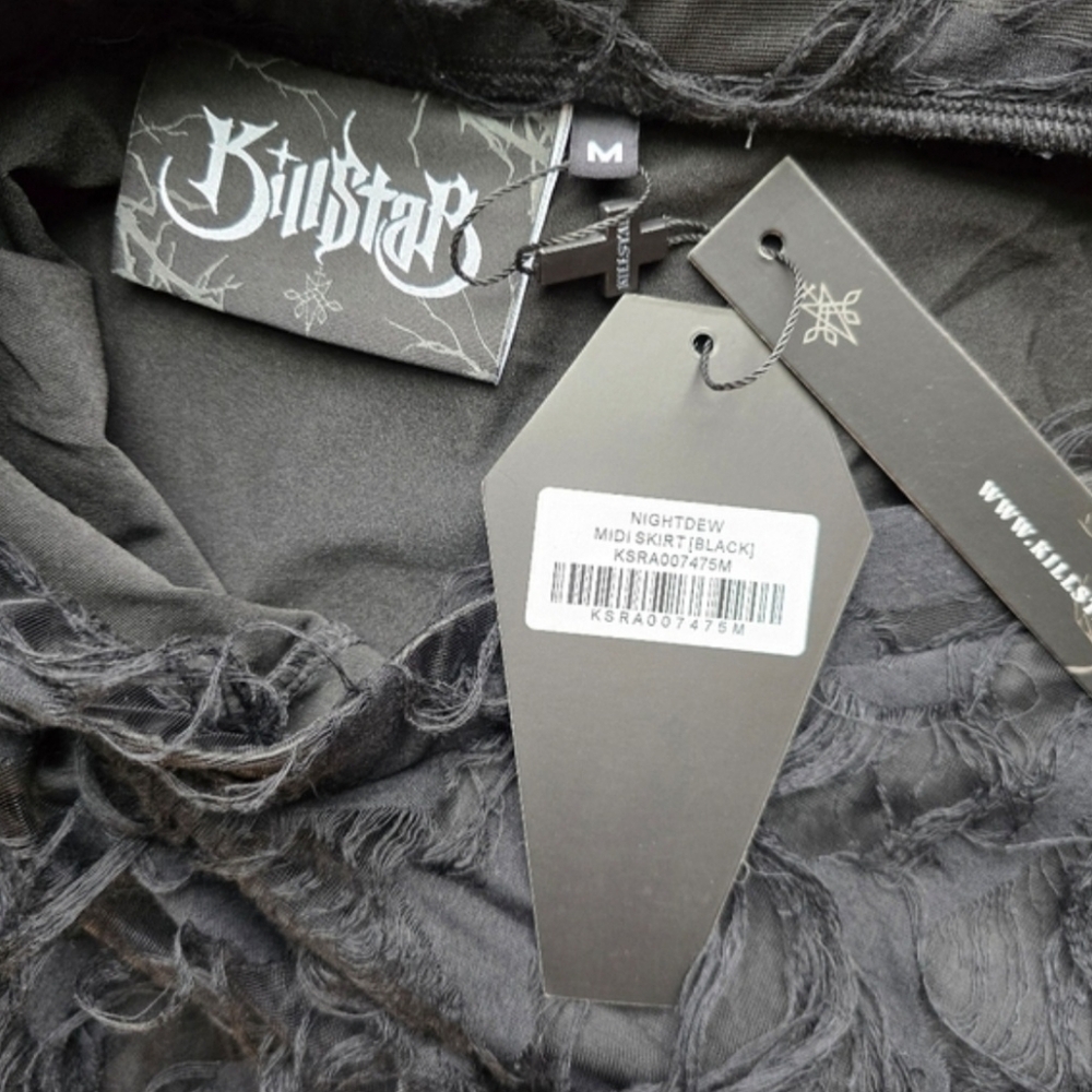 Killstar Nightdew Assymetrical Skirt - Picture 9 of 12
